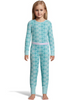 Hanes Girls' Print Waffle Knit Thermal Set 125701
