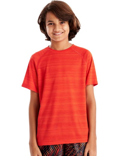 Hanes Sport™ Boys' Heathered Tech Tee OD179