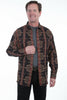 Scully Men's 100% Cotton Aztec Long Sleeve Shirt TR-067