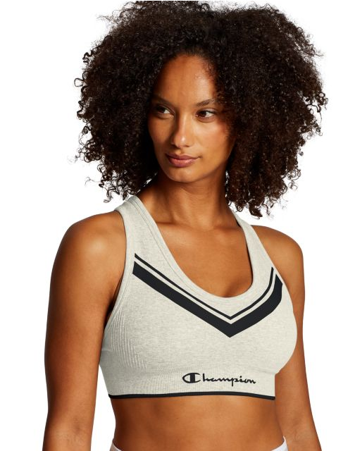 Champion The Sweatshirt Chevron Racerback Sports Bra B1671
