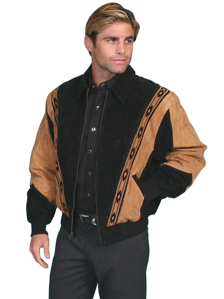 Scully Leather Men's Two-Tone Boar Suede Rodeo Jacket 62