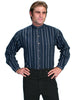 Scully RangeWear Men's Black 100% Cotton Banded Collar L/S Western Shirt RW025