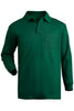 Long Sleeve Pique Polo with Pocket Unisex 1525
