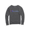Champion Women's Powerblend® Fleece Boyfriend Crew, Felt Logo W2956F Y07461