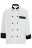Classic Chef Coat with Black Trim 3303