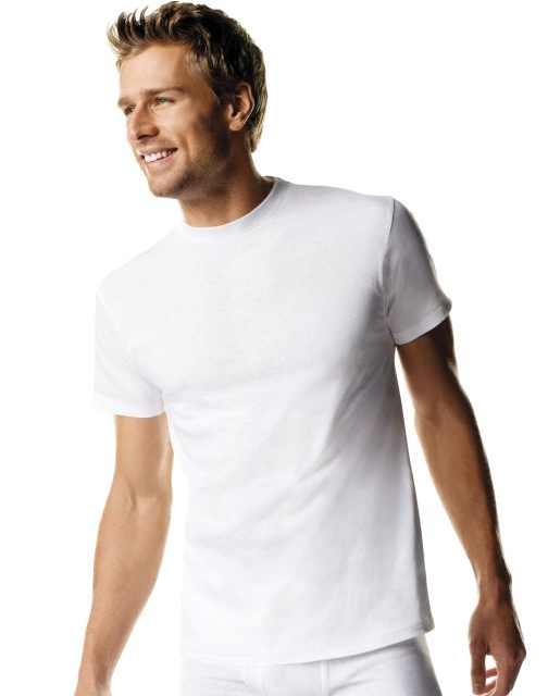 Hanes Men's TAGLESS® ComfortSoft® Crew Undershirt Tall 3-Pack 114HNT