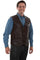 Scully Men's Lamb Leather Rugged Vest 1012