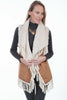 Scully Womens Tan Faux Fur Knotted Fringe Vest 8027