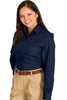 Cotton + Twill Long Sleeve Blouse 5750