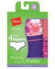 Hanes Ultimate™ TAGLESS® Cotton Stretch Girls' Hipsters 4-Pack GUCHP4