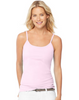 Hanes Women's Stretch Cotton Cami with Built-In Shelf Bra O9342
