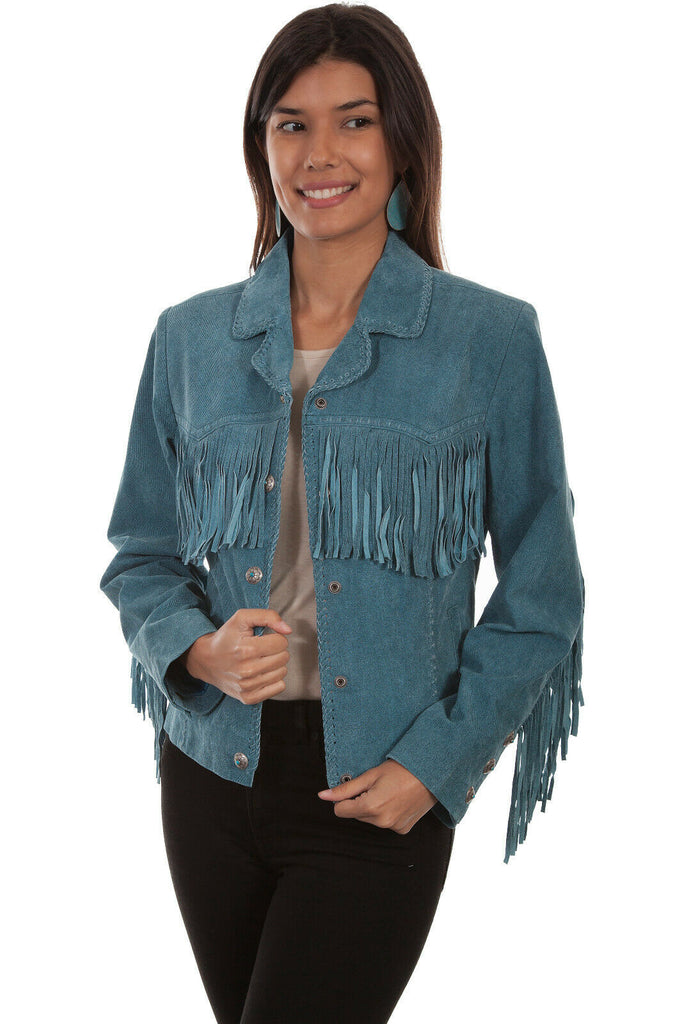 Scully Women's Suede Snap Fringe Jacket L1016