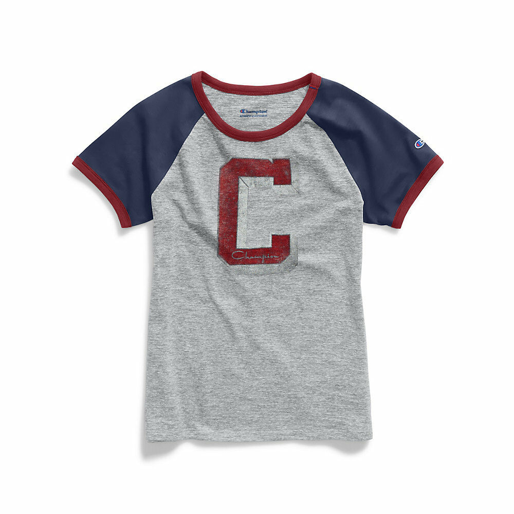 Champion Women Heritage Ringer Tee-Ivy League W9843G 549715