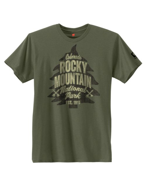 Hanes Colorado Rocky Mountain National Park Graphic Tee GT49P Y07660
