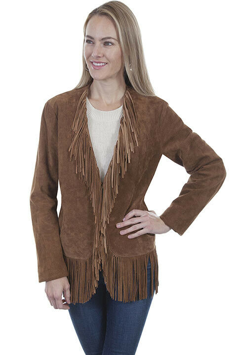 Scully Women's Suede Western Fringe Jacket L1003