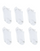Hanes Women's Cool Comfort® No Show Socks Extended Sizes 8-12, 6-Pack 650V6P