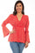 Scully Women's White 100% Cotton Boho Long Sleeve Tunic PSL-221