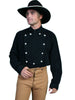Scully Men's Wahmaker Western Bib Shirt 100% Cotton Brushed Twill L/S 538720