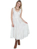 Scully Women's Full Length Dress 100% Rayon Lace Up HC118