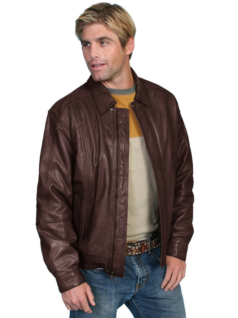 Scully Leather Men's Premium Lambskin Zip Front Jacket 978