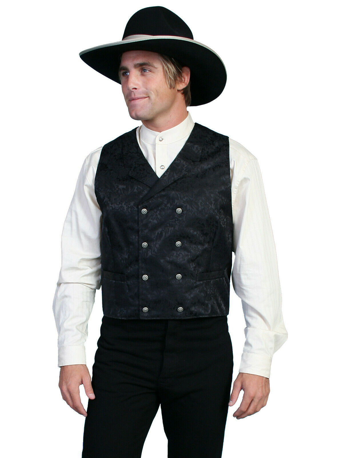 Scully Wahmaker Men's Silk Jacquard Vest 535344