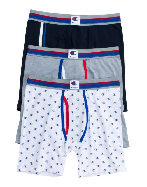 Champion Men's Everyday Comfort Boxer Briefs 3-Pack CABBA1