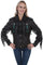 Scully Leather Women's Beaded Fringe Conchos Boar Suede Jacket L152
