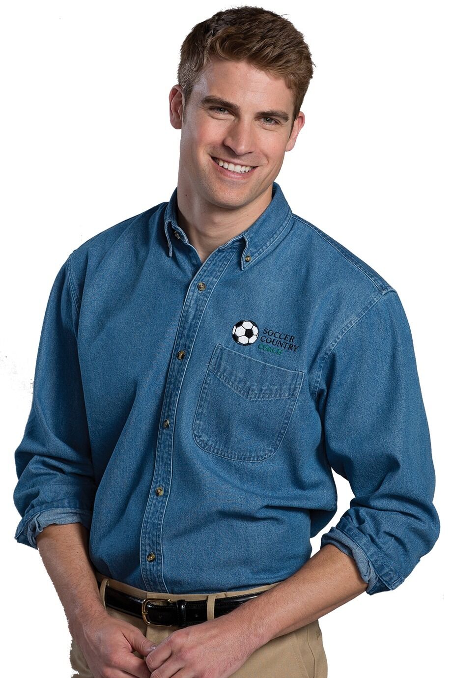 Denim Long Sleeve Shirt 1090