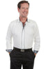 Scully Men's 100% Cotton Geo Jacquard Long Sleeve Western Shirt PS-216