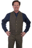 Scully Rangewear Men's 100% Cotton Canvas Western Vest Big & Tall RW041X