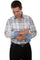 Scully Men's Signature Soft Series Paisley Plaid L/S Western Shirt PS-305