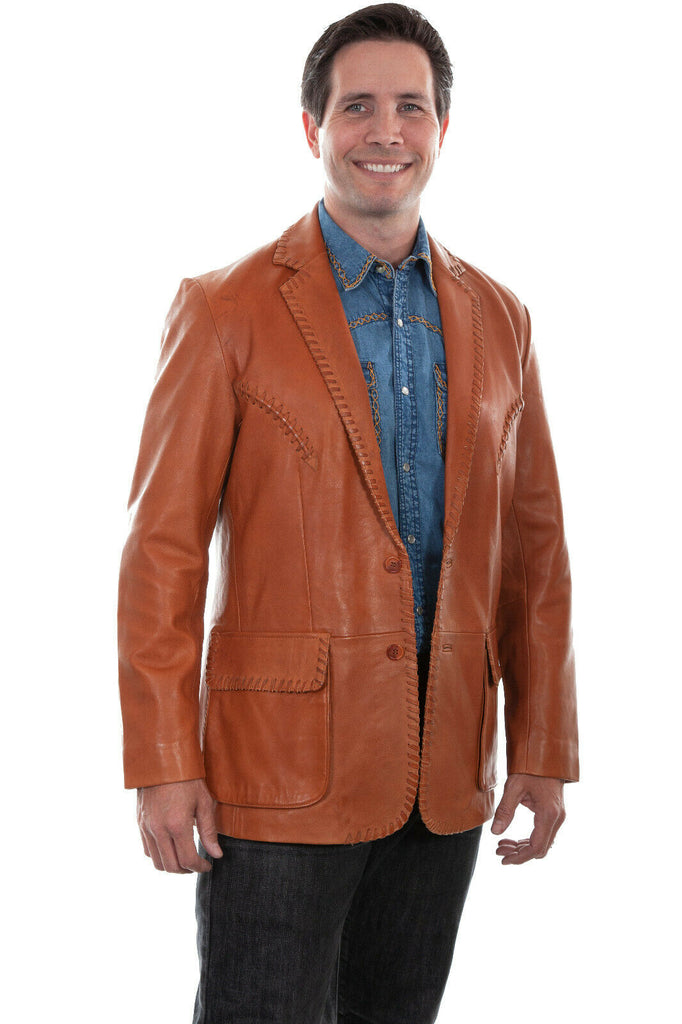 Scully Leather Men's Western Whip Stitch Blazer Jacket 719
