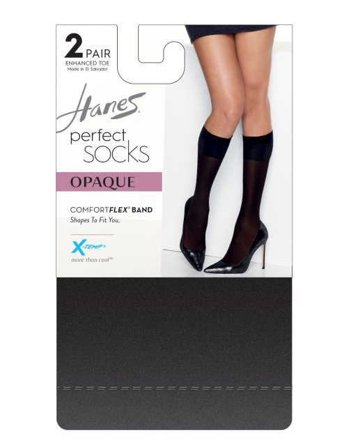 2 Pairs Perfect Socks Opaque Trouser Socks