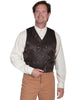 Scully Wahmaker Men's Big & Tall Silk Jacquard Vest 535344X