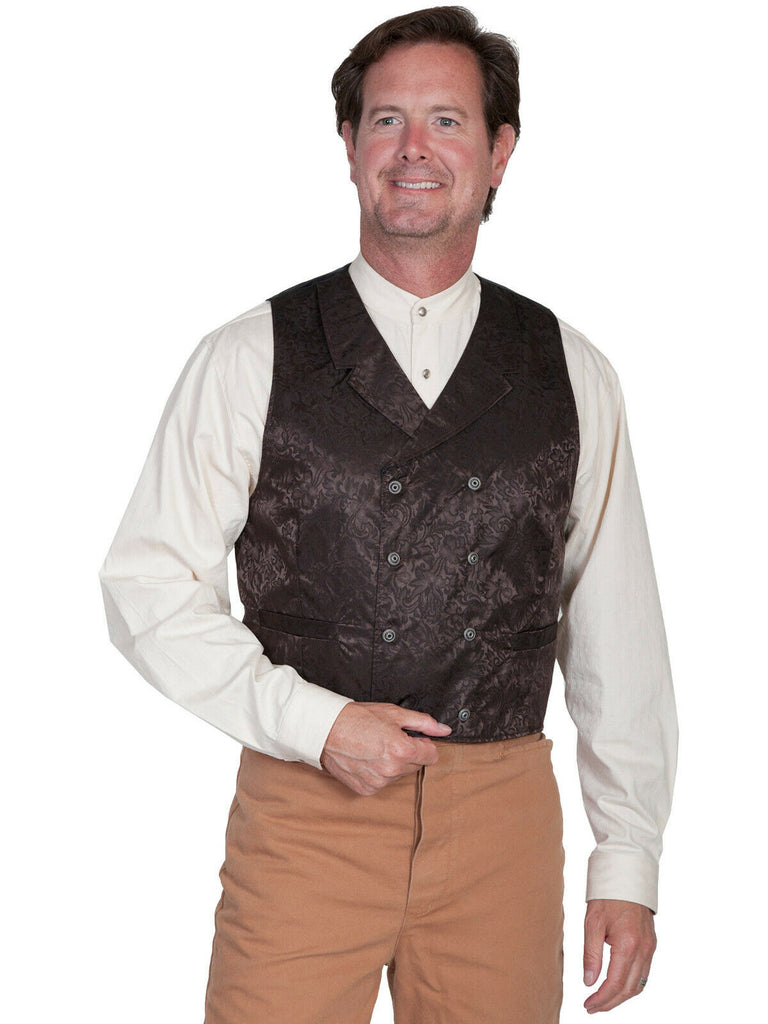 Scully Wahmaker Men's Big & Tall Silk Jacquard Vest 535344X
