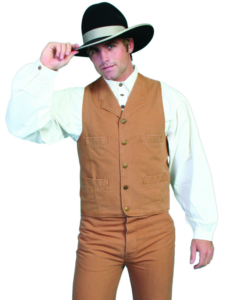 Scully Men's Cotton Canvas Work Vest Big and Tall RW041XX