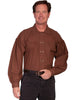 Scully Rangewear Men's 100% Cotton Long Sleeve Pleated Old West Shirt RW230