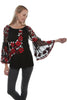 Scully Womens Bold Blossoms Long Sleeve Tunic HC416