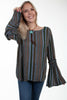 Scully Women's Striped Pullover Top HC615