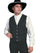 Scully Wahmaker Men's 100% Wool Old West Lapel Vest 511064
