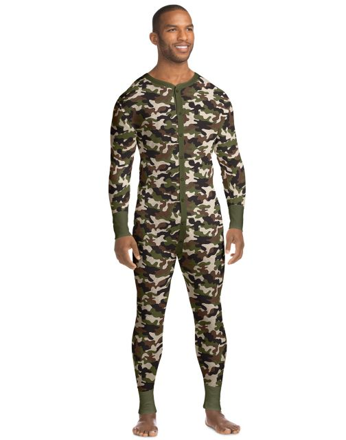 Hanes X-Temp™ Men's Organic Cotton Camo Thermal Union Suit 3X-4X 14630
