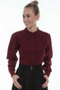 Scully RangeWear Women's 100% Cotton Paisley Inset Bib L/S Blouse RW577