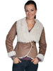Scully Ladies Faux Oversize Fur Collar Jacket  8035