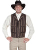 Scully Men's Wahmaker Striped Notched Lapels Vest Acrylic Blend 541214