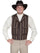 Scully Men's Wahmaker Striped Notched Lapels Vest Acrylic Blend 541214
