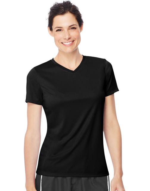 Hanes Women's Cool DRI® V-Neck T-Shirt 483V