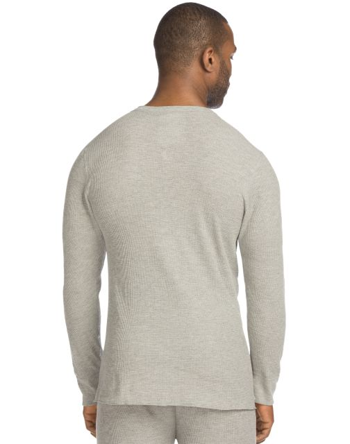 Hanes X-Temp; Men's Organic Cotton Thermal Henley 14510