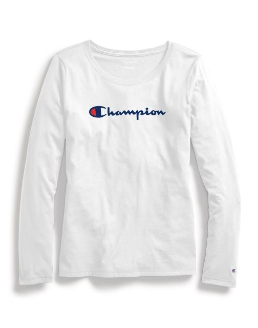 Women Classic Long-Sleeve Tee, Script Logo