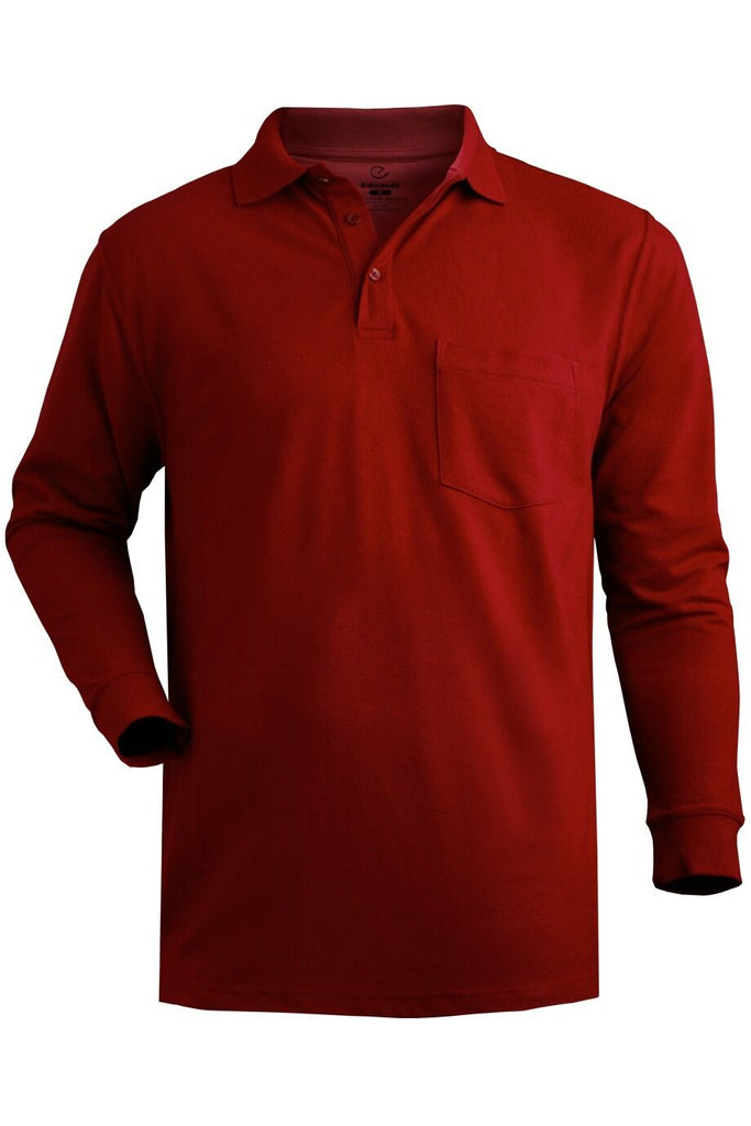 Long Sleeve Pique Polo with Pocket Unisex 1525