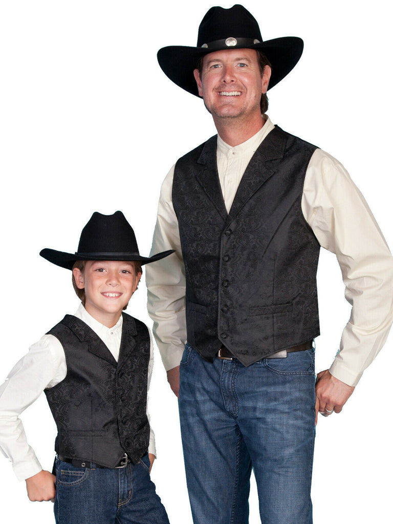 Scully Rangewear Boys Polyester Paisley Dress Vest RW093K